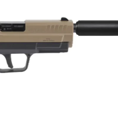 Retay 13+1 RXP22 with threaded barrel, FDE cerakoted slide, Viridian green dot optic, & RT 22LR suppressor for $399 currently here